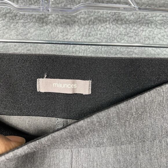 Maurices Pants Womens XS Gray Stretchy Pull On Ponte Elastic Waist Skinny Leg - Picture 6 of 16